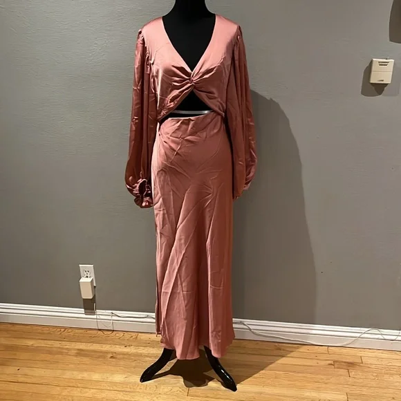 knee length dresses for ladies Oliviera Twist Front Midi Dress | Taffy | Dresses main image 1